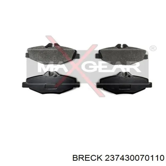 237430070110 Breck Передні гальмівні колодки