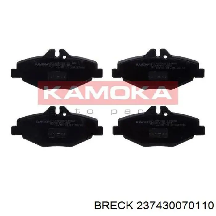 Передні тормозні колодки 237430070110 Breck