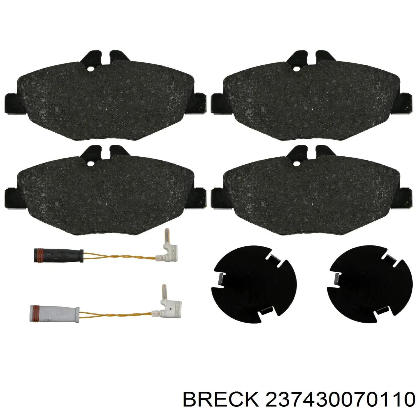 Тормозні колодки Breck 237430070110
