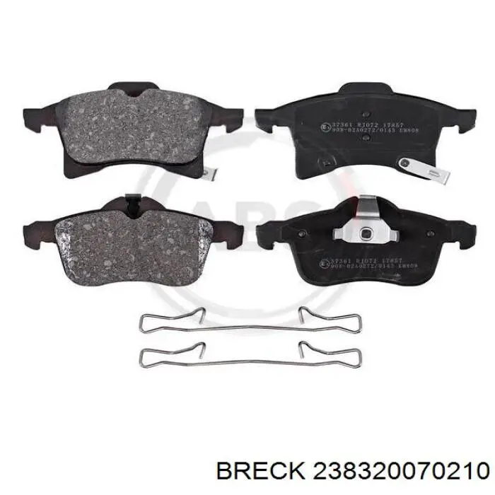 238320070210 Breck Передні гальмівні колодки