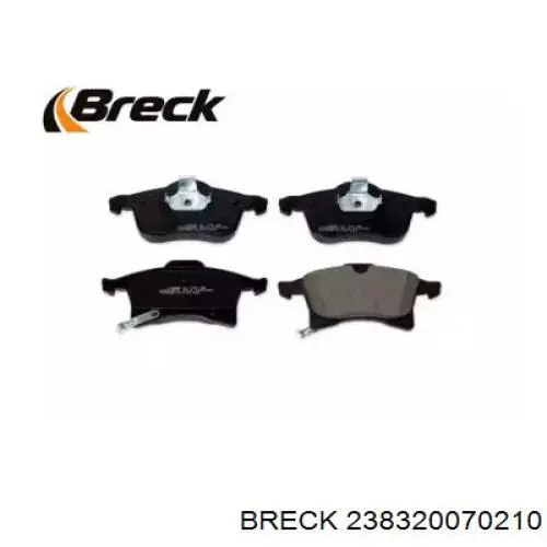 Передні тормозні колодки 238320070210 Breck