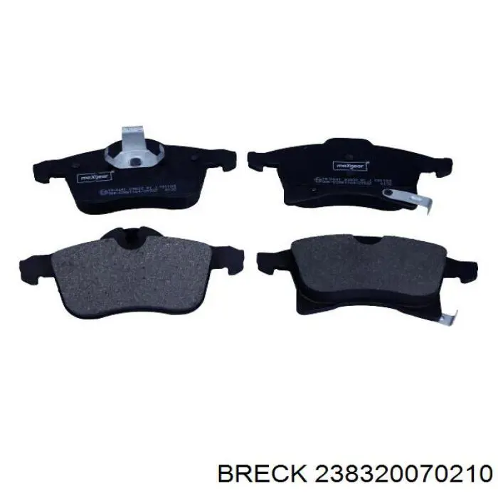 Передні тормозні колодки 238320070210 Breck