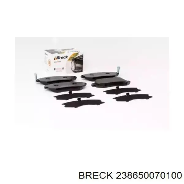 Купити 238650070100 Breck Колодки гальмівні передні, дискові