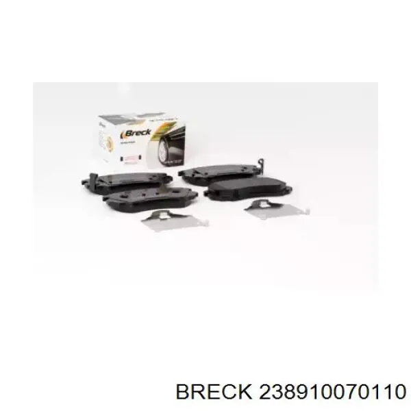 Купити 238910070110 Breck Колодки гальмівні передні, дискові