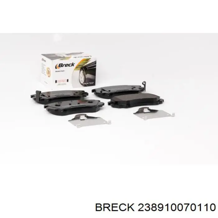 Передні тормозні колодки 238910070110 Breck