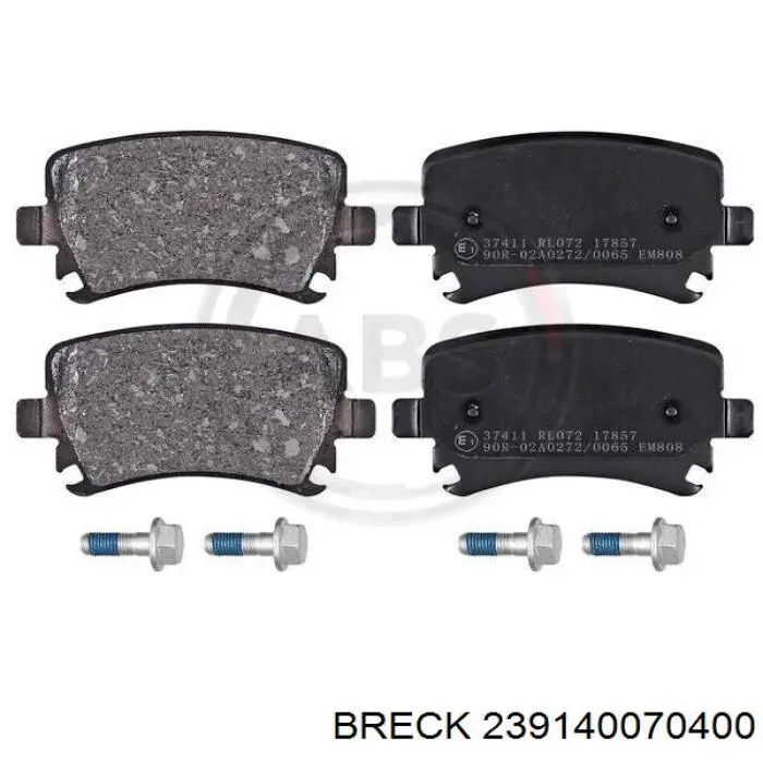 Задні дискові колодки Breck 239140070400