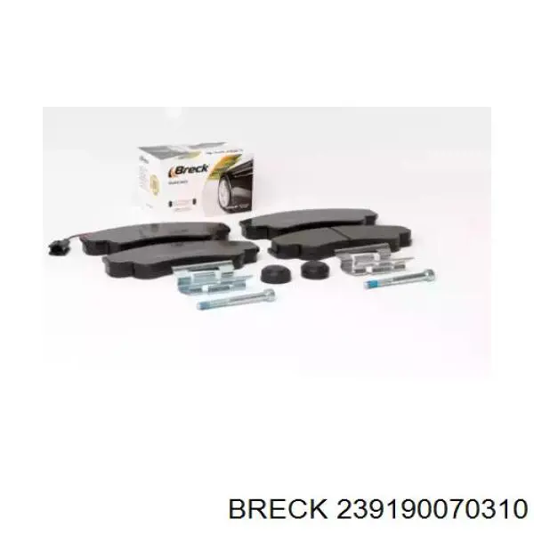 Купити 239190070310 Breck Колодки гальмівні передні, дискові