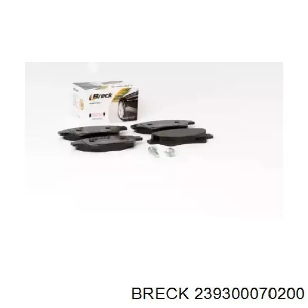 Купити 239300070200 Breck Колодки гальмівні передні, дискові