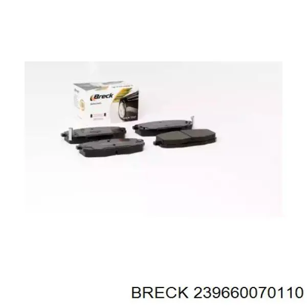 239660070110 Breck колодки гальмівні передні, дискові