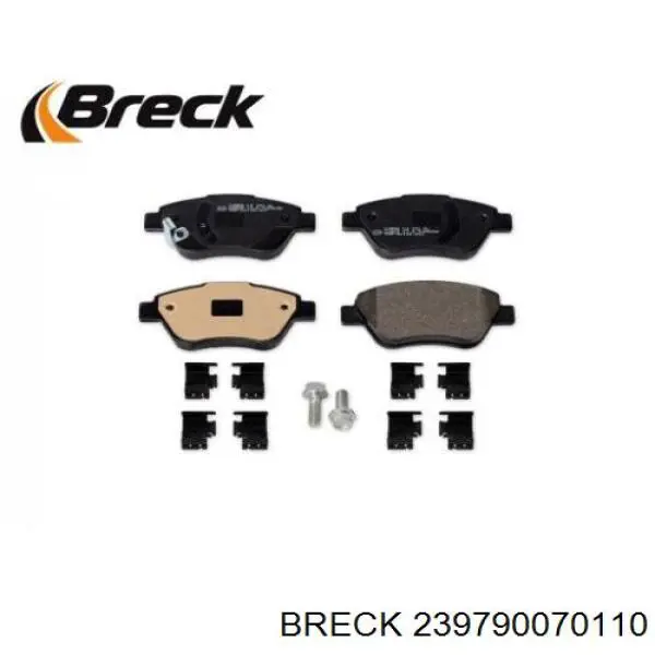 Гальмівні колодки Breck 239790070110 ціна, від 21.46 USD