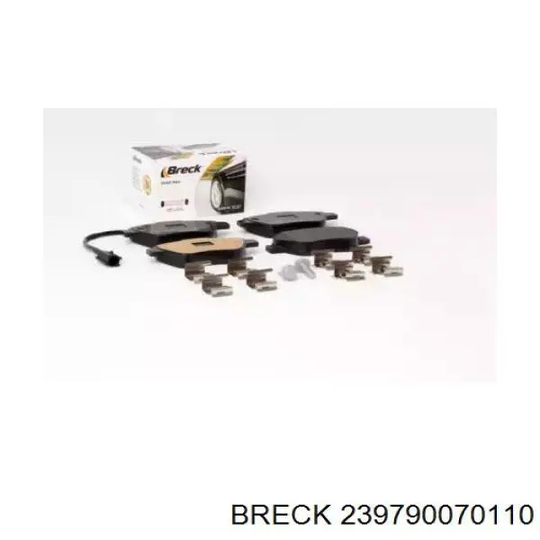 239790070110 Breck колодки гальмівні передні, дискові