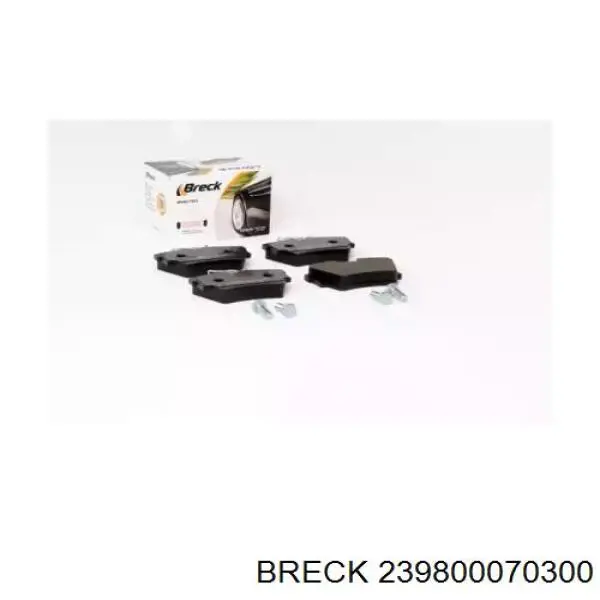 239800070300 Breck колодки гальмові задні, дискові
