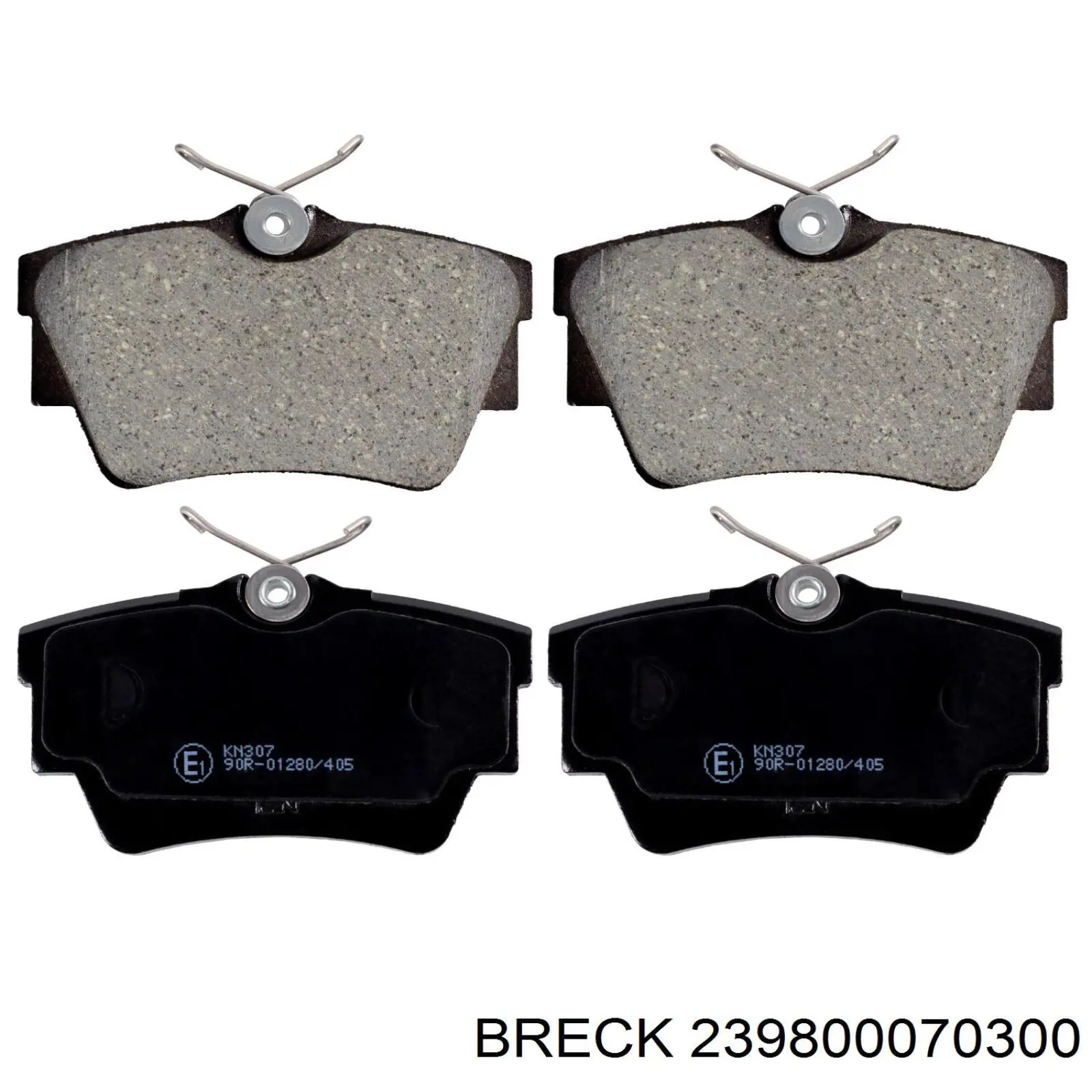 Задні дискові колодки Breck 239800070300