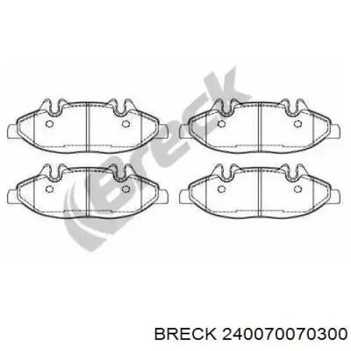 Тормозні колодки Breck 240070070300