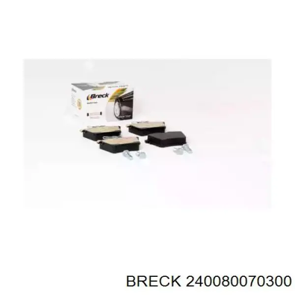 Купити 240080070300 Breck Задні колодки