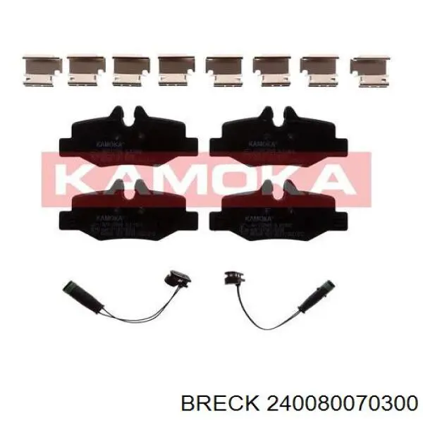 Задні дискові колодки Breck 240080070300
