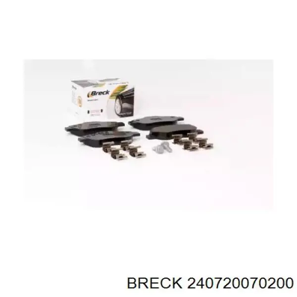 240720070200 Breck колодки гальмівні передні, дискові