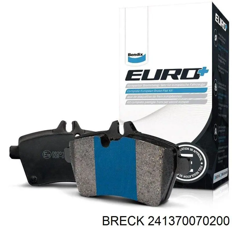 Задні дискові колодки Breck 241370070200