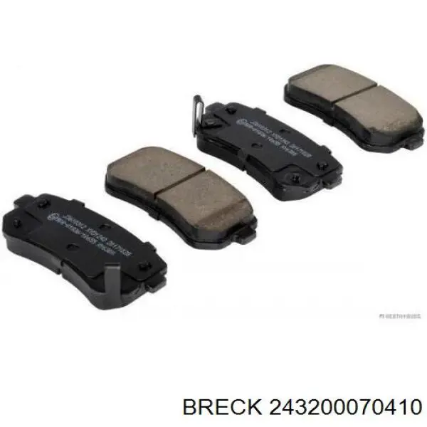 Задні гальмівні колодки Breck 243200070410 ціна, від 28.04 USD