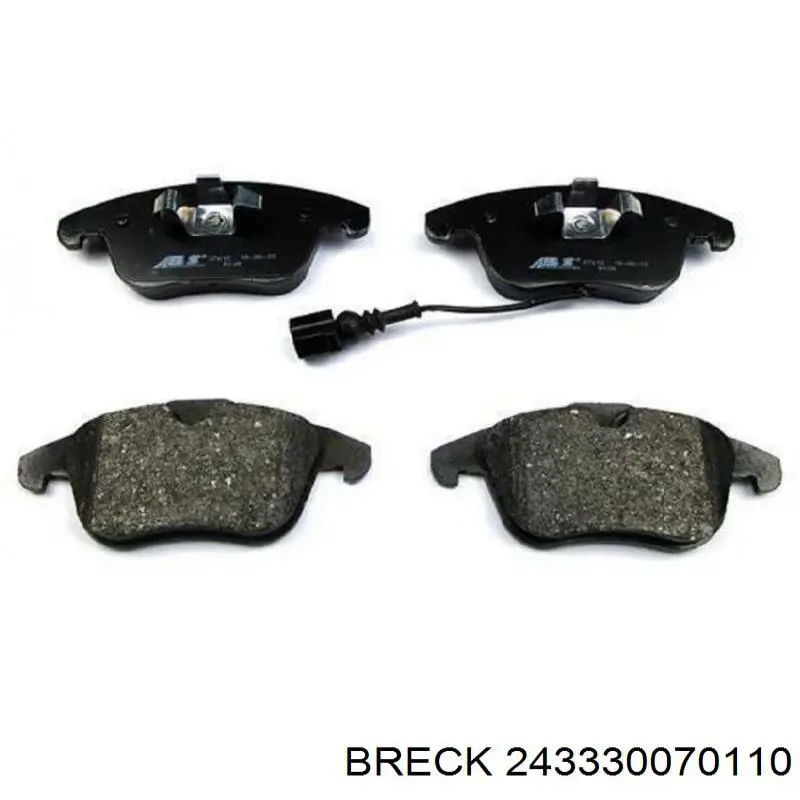 243330070110 Breck Передні гальмівні колодки