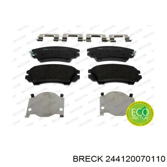 244120070110 Breck Передні гальмівні колодки