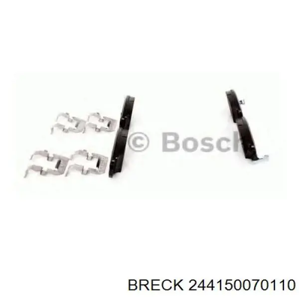244150070110 Breck Передні гальмівні колодки