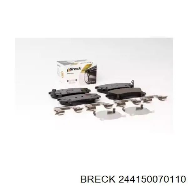 Купити 244150070110 Breck Колодки гальмівні передні, дискові