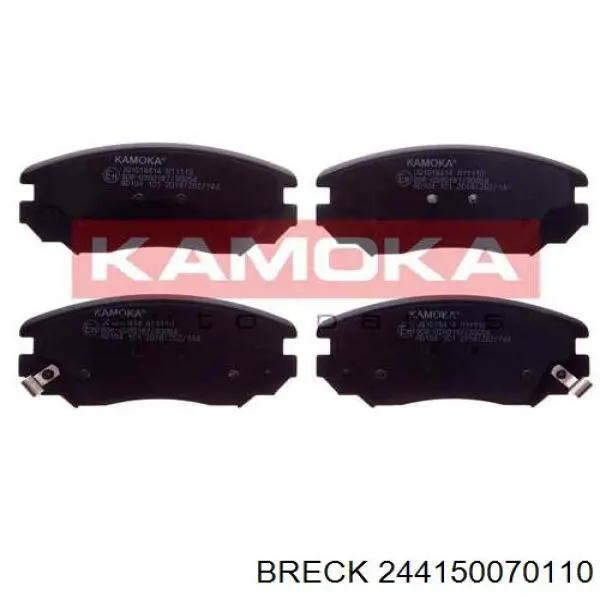 Передні тормозні колодки 244150070110 Breck