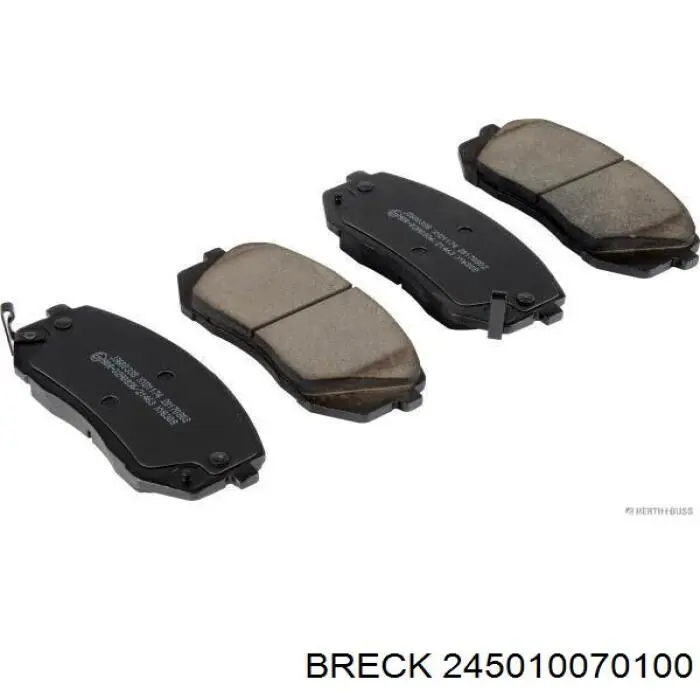 Передні тормозні колодки 245010070100 Breck