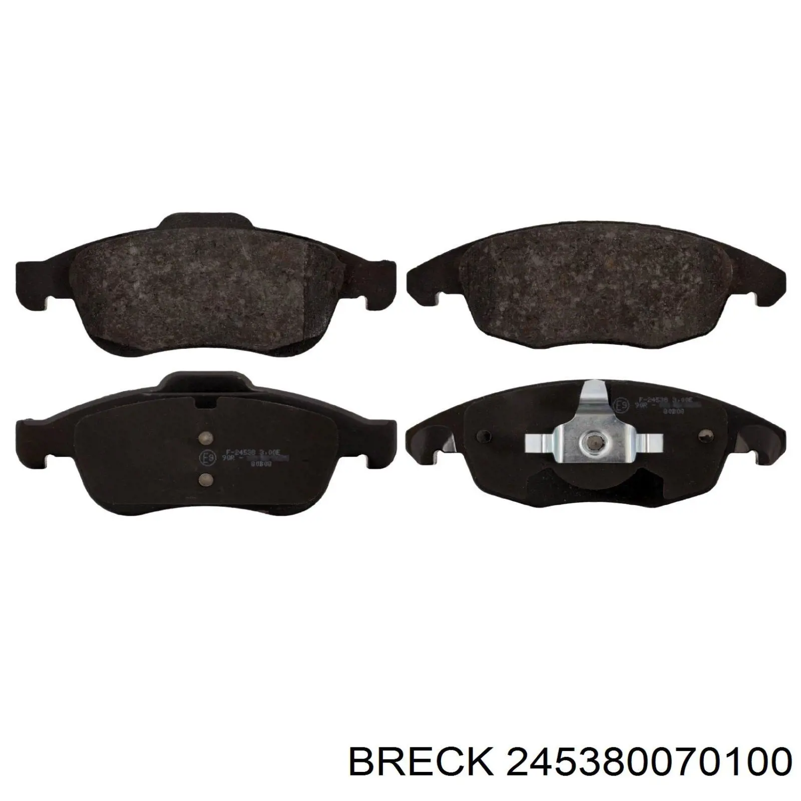 Тормозні колодки Breck 245380070100