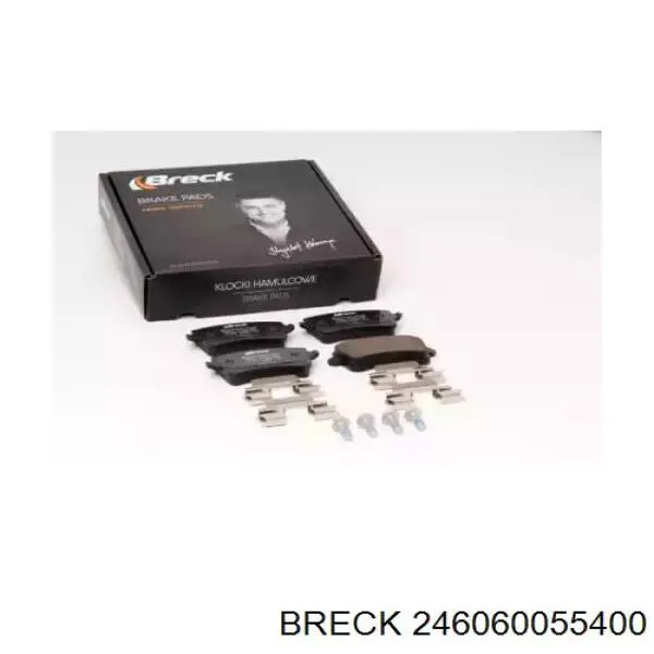 Купити 246060055400 Breck Задні колодки