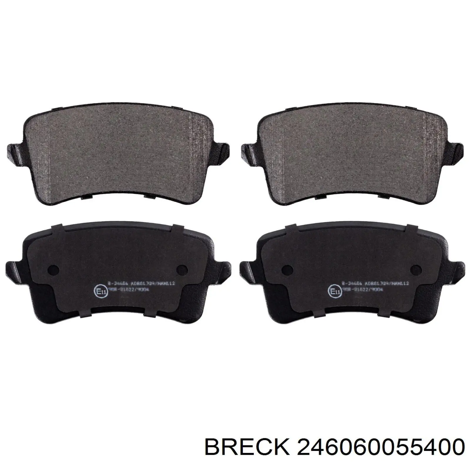 Задні гальмівні колодки 246060055400 Breck