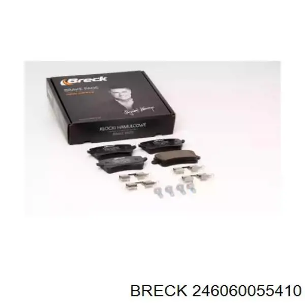 Купити 246060055410 Breck Задні колодки