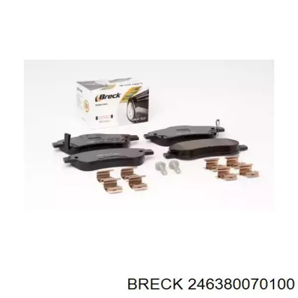 Купити 246380070100 Breck Колодки гальмівні передні, дискові