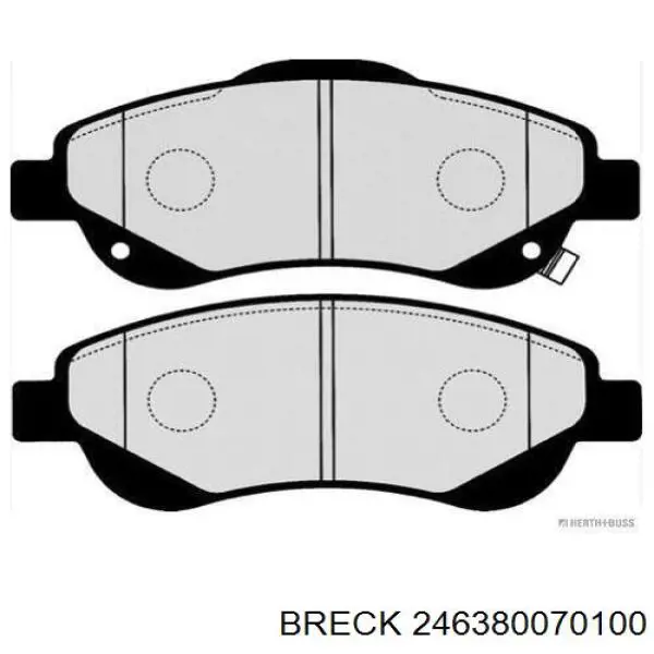 Тормозні колодки Breck 246380070100