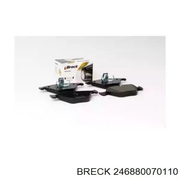 246880070110 Breck колодки гальмівні передні, дискові