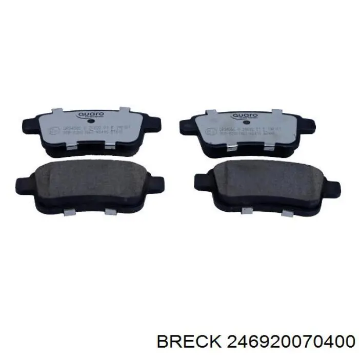 246920070400 Breck Колодки гальмівні задні, дискові