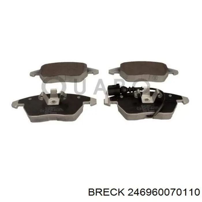 Передні тормозні колодки 246960070110 Breck