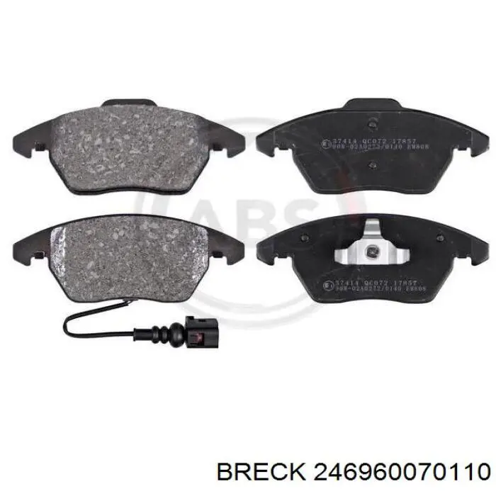 Тормозні колодки Breck 246960070110