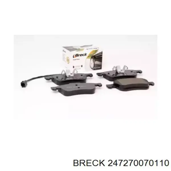Купити 247270070110 Breck Колодки гальмівні передні, дискові