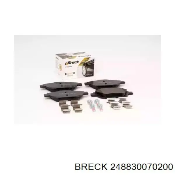 Купити 248830070200 Breck Колодки гальмівні передні, дискові