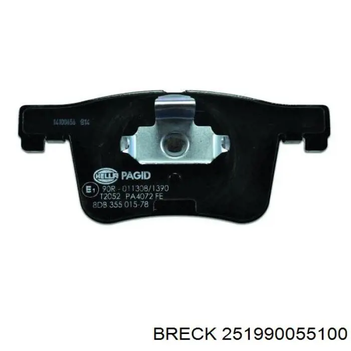 Тормозні колодки Breck 251990055100