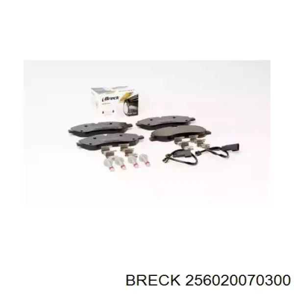 256020070300 Breck колодки гальмівні передні, дискові