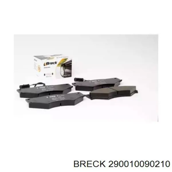 290010090210 Breck колодки гальмівні передні, дискові