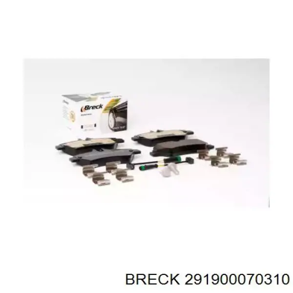 Купити 291900070310 Breck Задні колодки
