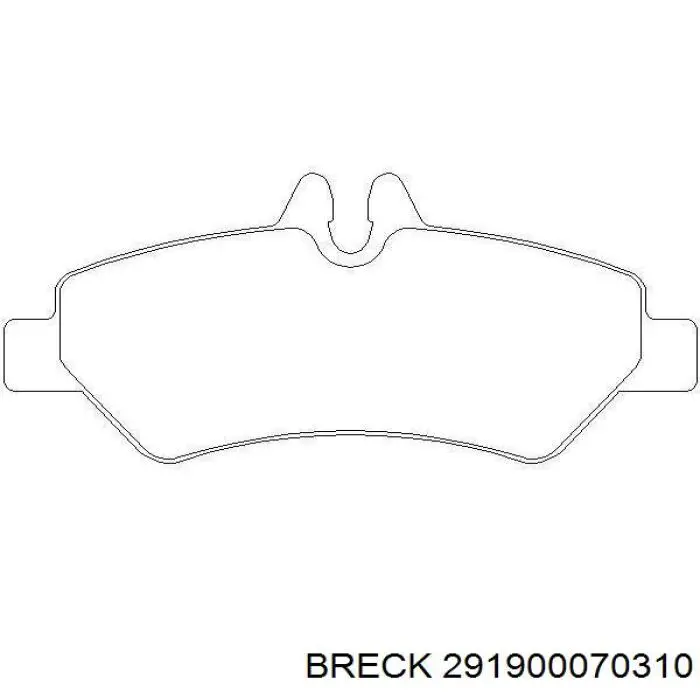 Задні гальмівні колодки 291900070310 Breck