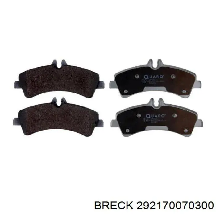 Задні гальмівні колодки 292170070300 Breck