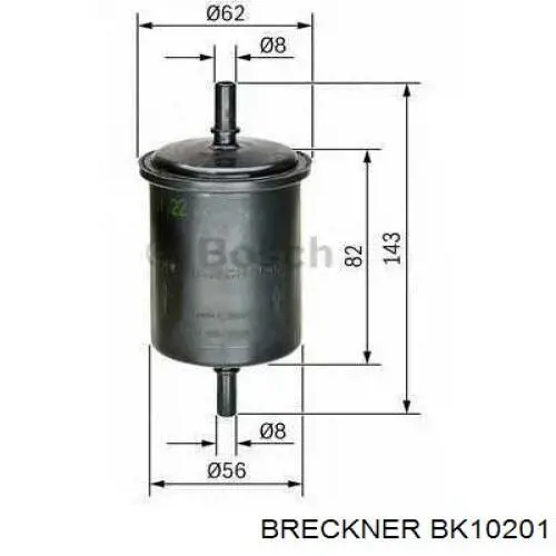 Паливний фільтр BK10201 Breckner