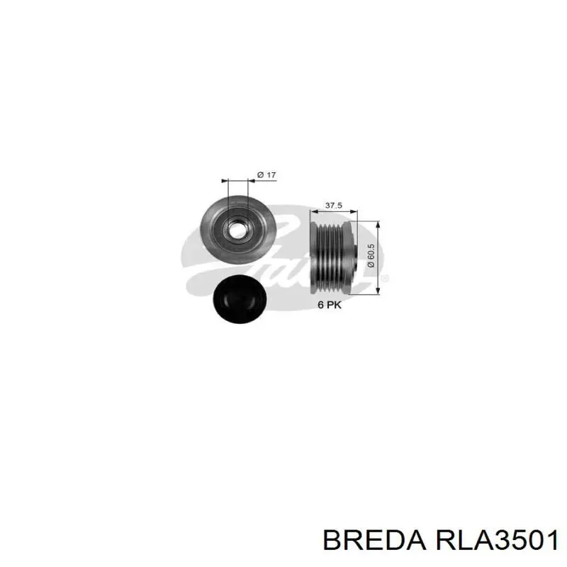 RLA3501 Breda Обгонна муфта генератора