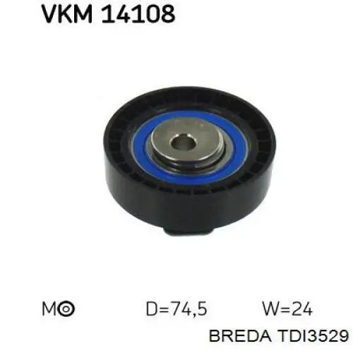 TDI3529 Breda Ролик натягувач